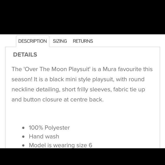 Black playsuit Australian Label with Tag - Picture 4 of 5